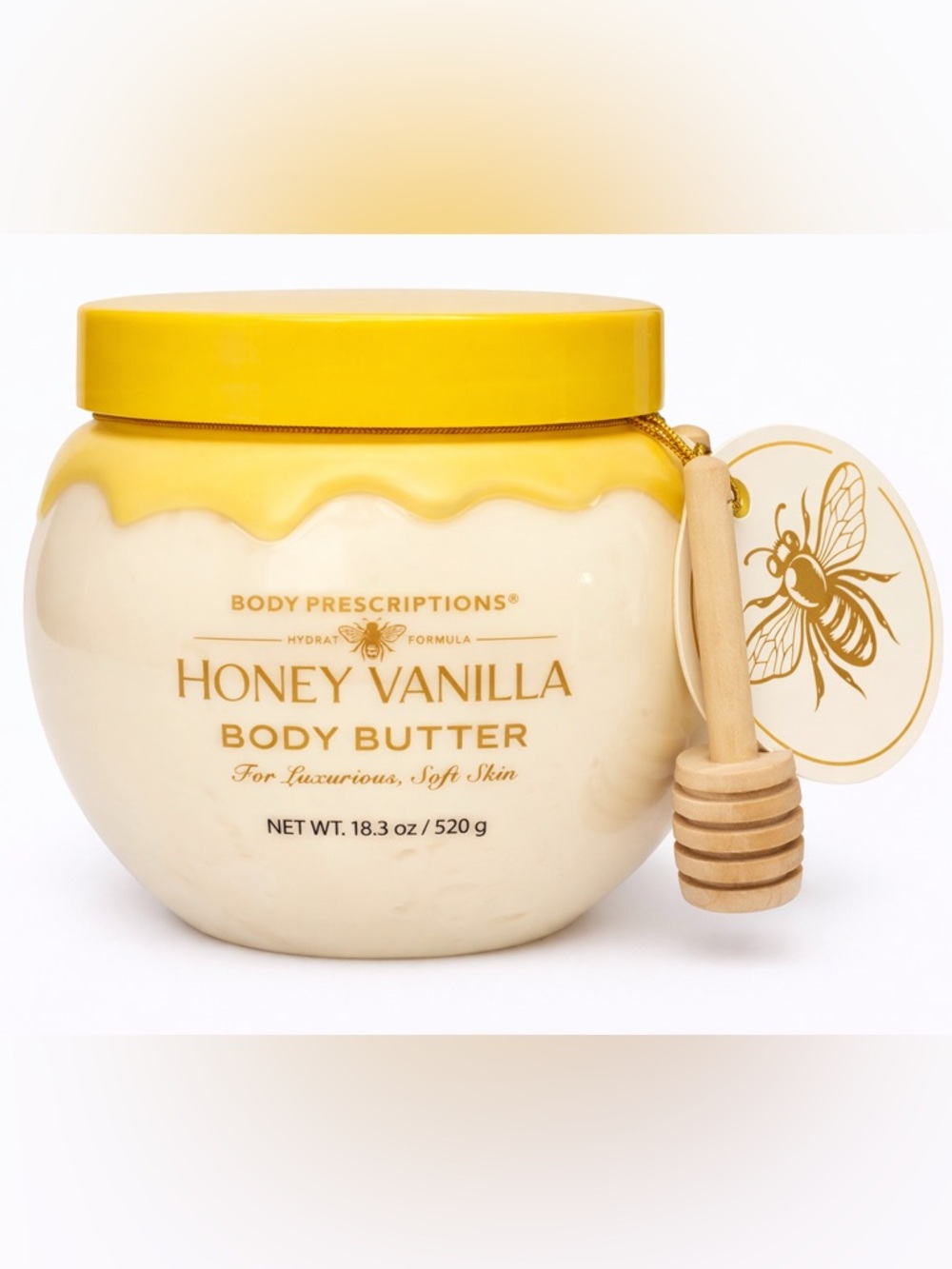 Body Prescriptions Honey Vanilla Body Butter Moisturizing Hydrating 18.3 oz